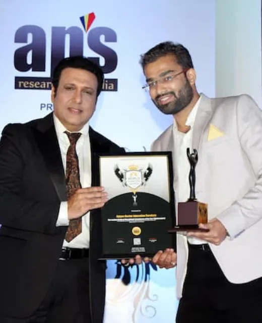 Award From Actor Govinda For Leading Educational Consultancy 2019.